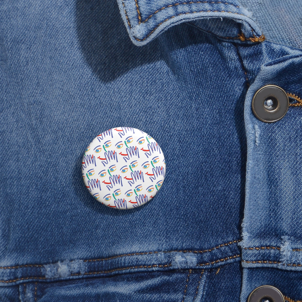 Taboo Face Pin Buttons