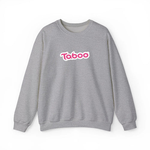 Grey Taboo Embroidered Sweatshirt Printify