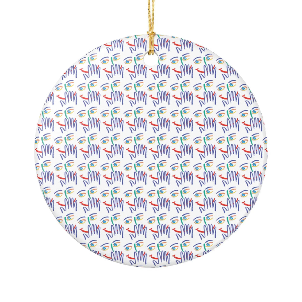 Taboo Face Holiday Ornament Printify
