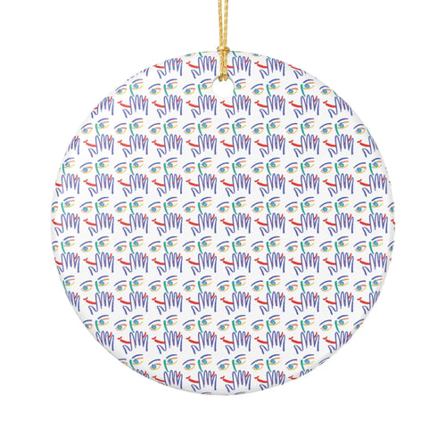 Taboo Face Holiday Ornament Printify