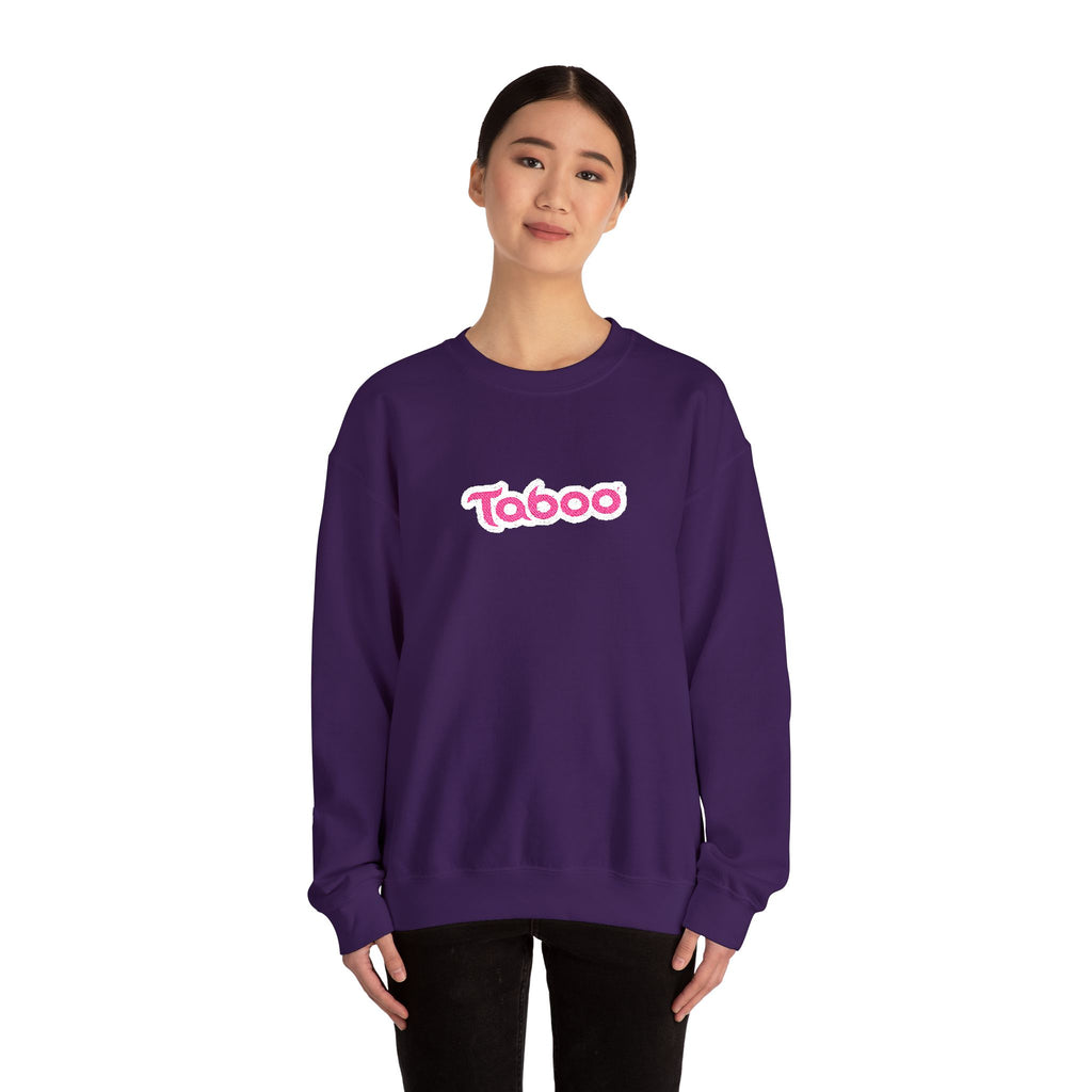 Purple Taboo Embroidered Sweatshirt